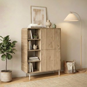 meg-GP037-0333,1-0 ΜΠΟΥΦΕΣ COLIA MEGAPAP ΧΡΩΜΑ SEPET OAK 85X44X120,4ΕΚ.