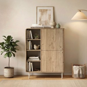 meg-GP037-0333,1-1 ΜΠΟΥΦΕΣ COLIA MEGAPAP ΧΡΩΜΑ SEPET OAK 85X44X120,4ΕΚ.