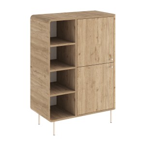 meg-GP037-0333,1-5 ΜΠΟΥΦΕΣ COLIA MEGAPAP ΧΡΩΜΑ SEPET OAK 85X44X120,4ΕΚ.