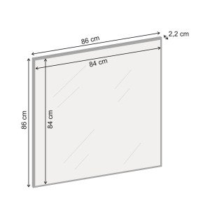 meg-GP037-0345,1-3 ΚΑΘΡΕΠΤΗΣ ΤΟΙΧΟΥ MARS MEGAPAP ΧΡΩΜΑ ΚΑΡΥΔΙ UD 86X2,2X86ΕΚ.