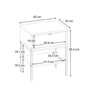meg-GP037-0348,2-5 ΚΟΜΟΔΙΝΟ MELIS MEGAPAP ΧΡΩΜΑ SANDSTONE 45X35X56,4ΕΚ.