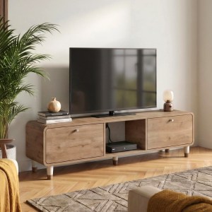 meg-GP037-0354,1-0 ΕΠΙΠΛΟ ΤΗΛΕΟΡΑΣΗΣ DORO MEGAPAP ΧΡΩΜΑ SEPET OAK 150X34X41ΕΚ.