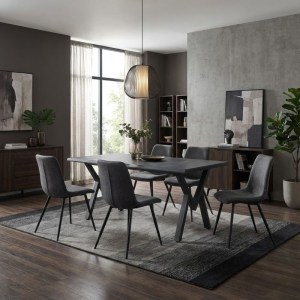 meg-GP038-0004,3-1 ΤΡΑΠΕΖΙ WALTER MEGAPAP MDF - ΜΕΤΑΛΛΙΚΟ ΧΡΩΜΑ ΣΚΟΥΡΟ ΓΚΡΙ ΣΚΥΡΟΔΕΜΑΤΟΣ 160X80X75ΕΚ.