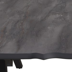 meg-GP038-0004,3-5 ΤΡΑΠΕΖΙ WALTER MEGAPAP MDF - ΜΕΤΑΛΛΙΚΟ ΧΡΩΜΑ ΣΚΟΥΡΟ ΓΚΡΙ ΣΚΥΡΟΔΕΜΑΤΟΣ 160X80X75ΕΚ.