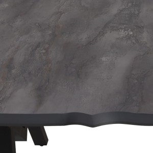 meg-GP038-0005,3-3 ΤΡΑΠΕΖΙ WALTER MEGAPAP MDF - ΜΕΤΑΛΛΙΚΟ ΧΡΩΜΑ ΣΚΟΥΡΟ ΓΚΡΙ ΣΚΥΡΟΔΕΜΑΤΟΣ 200X100X75ΕΚ.