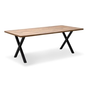 meg-GP038-0008,1-0 ΤΡΑΠΕΖΙ JEREMY MEGAPAP MDF - ΜΕΤΑΛΛΙΚΟ ΧΡΩΜΑ ΑΚΑΚΙΑΣ 200X100X75ΕΚ.