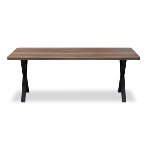 meg-GP038-0008,2-2 ΤΡΑΠΕΖΙ JEREMY MEGAPAP MDF - ΜΕΤΑΛΛΙΚΟ ΧΡΩΜΑ ΚΑΡΥΔΙ 200X100X75ΕΚ.