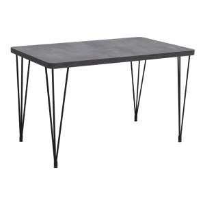 meg-GP038-0011,3-0 ΤΡΑΠΕΖΙ ROGER MEGAPAP MDF - ΜΕΤΑΛΛΙΚΟ ΧΡΩΜΑ ΣΚΟΥΡΟ ΓΚΡΙ ΣΚΥΡΟΔΕΜΑΤΟΣ 120X70X75ΕΚ.