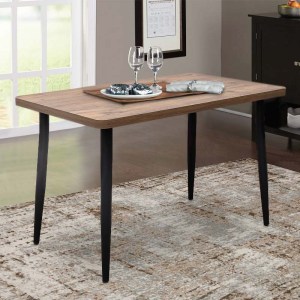 meg-GP038-0012,1-1 ΤΡΑΠΕΖΙ LEVICO MEGAPAP MDF - ΜΕΤΑΛΛΙΚΟ ΧΡΩΜΑ ΑΚΑΚΙΑΣ 120X70X75ΕΚ.