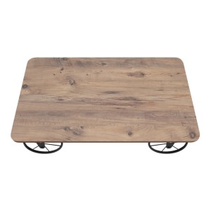 meg-GP038-0022,1-4 ΤΡΑΠΕΖΑΚΙ ΣΑΛΟΝΙΟΥ JEMMY MEGAPAP MDF - ΜΕΤΑΛΛΙΚΟ ΧΡΩΜΑ ΑΚΑΚΙΑΣ 90X55X33ΕΚ.