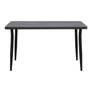 meg-GP038-0028,3-3 ΤΡΑΠΕΖΙ LEVICO MEGAPAP MDF - ΜΕΤΑΛΛΙΚΟ ΧΡΩΜΑ ΣΚΟΥΡΟ ΓΚΡΙ ΣΚΥΡΟΔΕΜΑΤΟΣ 130X75X75ΕΚ.