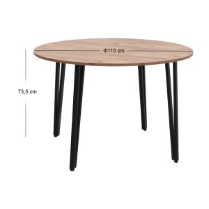 meg-GP038-0029,1-5 ΤΡΑΠΕΖΙ ZENO MEGAPAP ΧΡΩΜΑ ΑΚΑΚΙΑΣ Ø110X73,5ΕΚ.