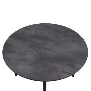 meg-GP038-0029,2-4 ΤΡΑΠΕΖΙ ZENO MEGAPAP ΧΡΩΜΑ ΣΚΟΥΡΟ ΓΚΡΙ ΣΚΥΡΟΔΕΜΑΤΟΣ Ø110X73,5ΕΚ.