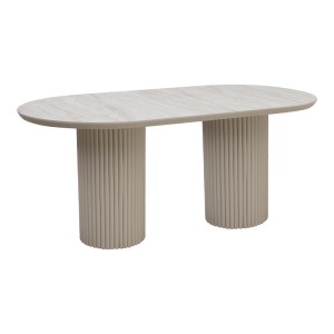 meg-GP038-0031,1-2 ΤΡΑΠΕΖΙ HAZAR MEGAPAP MDF ΧΡΩΜΑ TRAVERTINE - SANDSTONE 180X90X77ΕΚ.