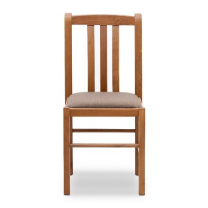 meg-GP039-0004,1-3 ΚΑΡΕΚΛΑ ΤΡΑΠΕΖΑΡΙΑΣ DERRY MEGAPAP ΑΠΟ ΜΑΣΙΦ ΞΥΛΟ ΟΞΙΑΣ ΧΡΩΜΑ ΚΑΡΥΔΙ 42X42X90ΕΚ.