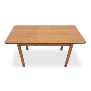 meg-GP039-0007,1-5 ΤΡΑΠΕΖΙ BERGEN MEGAPAP ΜΑΣΙΦ ΞΥΛΟ-MDF ΕΠΕΚΤΕΙΝΟΜΕΝΟ ΧΡΩΜΑ ΚΑΡΥΔΙ 120/150X68X77ΕΚ.