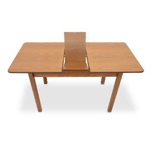 meg-GP039-0007,1-6 ΤΡΑΠΕΖΙ BERGEN MEGAPAP ΜΑΣΙΦ ΞΥΛΟ-MDF ΕΠΕΚΤΕΙΝΟΜΕΝΟ ΧΡΩΜΑ ΚΑΡΥΔΙ 120/150X68X77ΕΚ.