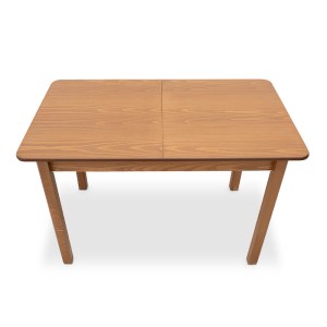 meg-GP039-0007,1-8 ΤΡΑΠΕΖΙ BERGEN MEGAPAP ΜΑΣΙΦ ΞΥΛΟ-MDF ΕΠΕΚΤΕΙΝΟΜΕΝΟ ΧΡΩΜΑ ΚΑΡΥΔΙ 120/150X68X77ΕΚ.