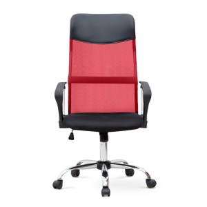 meg-GP040-0001,3-3 ΚΑΡΕΚΛΑ ΓΡΑΦΕΙΟΥ MARCO MEGAPAP ΜΕ ΥΦΑΣΜΑ MESH ΧΡΩΜΑ ΚΟΚΚΙΝΟ - ΜΑΥΡΟ 62X59X110/120ΕΚ.