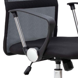 meg-GP040-0002,1-7 ΚΑΡΕΚΛΑ ΓΡΑΦΕΙΟΥ FRANCO MEGAPAP ΜΕ ΥΦΑΣΜΑ MESH ΧΡΩΜΑ ΜΑΥΡΟ 59X57X95/105ΕΚ.