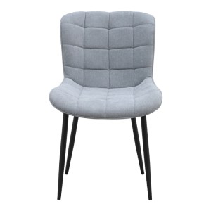 meg-GP040-0024,2-4 ΚΑΡΕΚΛΑ ΤΡΑΠΕΖΑΡΙΑΣ CHIARA MEGAPAP ΓΚΡΙ ΥΦΑΣΜΑ - ΜΕΤΑΛΛΙΚΟ ΜΑΥΡΟ ΠΟΔΙ 48X58X81ΕΚ.