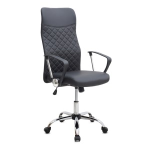 meg-GP040-0026,1-0 ΚΑΡΕΚΛΑ ΓΡΑΦΕΙΟΥ NOVARO MEGAPAP ΑΠΟ ΤΕΧΝΟΔΕΡΜΑ ΧΡΩΜΑ ΜΑΥΡΟ 61X68X111/121ΕΚ.