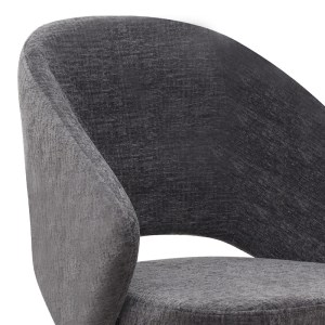 meg-GP040-0029,2-7 ΠΟΛΥΘΡΟΝΑ ΤΡΑΠΕΖΑΡΙΑΣ MILANO MEGAPAP ΠΕΡΙΣΤΡΕΦΟΜΕΝΗ ΧΡΩΜΑ ΑΝΘΡΑΚΙ ΥΦΑΣΜΑ - ΜΕΤΑΛΛΙΚΟ ΜΑΥΡΟ ΠΟΔΙ 64X64X83ΕΚ.