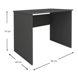 meg-GP041-0013,3-3 ΓΡΑΦΕΙΟ ΕΡΓΑΣΙΑΣ KALEN MEGAPAP ΧΡΩΜΑ ΑΝΘΡΑΚΙ 90X60X74ΕΚ.