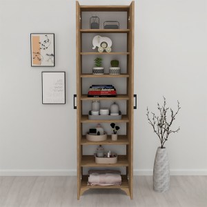 meg-GP041-0015,2-3 ΝΤΟΥΛΑΠΑ - ΠΑΠΟΥΤΣΟΘΗΚΗ LILLY MEGAPAP ΧΡΩΜΑ PINE OAK 49X32X178ΕΚ.