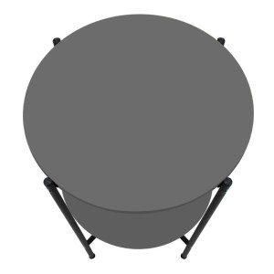 meg-GP041-0044,2-4 ΤΡΑΠΕΖΑΚΙ ΒΟΗΘΗΤΙΚΟ ARGENTO MEGAPAP ΧΡΩΜΑ ΑΝΘΡΑΚΙ 43X43X60ΕΚ.