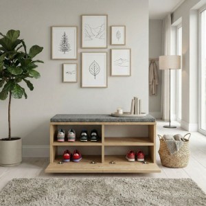 meg-GP041-0050,4-1 ΠΑΠΟΥΤΣΟΘΗΚΗ TWAIN MEGAPAP 8 ΖΕΥΓΩΝ ΧΡΩΜΑ SAPPHIRE OAK 80X35X42ΕΚ.