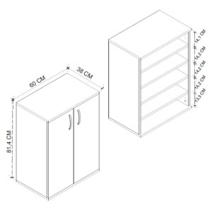 meg-GP041-0084,2-4 ΠΑΠΟΥΤΣΟΘΗΚΗ - ΝΤΟΥΛΑΠΙ MANOLO MEGAPAP ΧΡΩΜΑ ΚΑΠΝΙΣΤΗ ΚΑΡΥΔΙΑ 60X38X81,4ΕΚ.