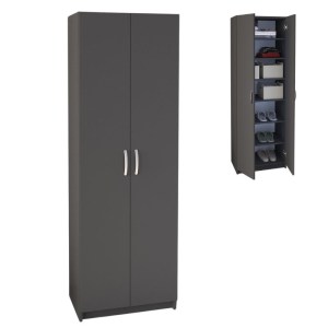 meg-GP041-0085,4-0 ΝΤΟΥΛΑΠΑ ΡΟΥΧΩΝ - ΠΑΠΟΥΤΣΟΘΗΚΗ RENSO MEGAPAP ΔΙΦΥΛΛΗ ΧΡΩΜΑ ΑΝΘΡΑΚΙ 59,8X37,8X178,5ΕΚ.