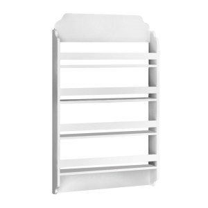 meg-GP041-0098,1-2 ΕΠΙΤΟΙΧΙΑ ΒΙΒΛΙΟΘΗΚΗ - ΡΑΦΙΕΡΑ MONTESSORI MEGAPAP ΧΡΩΜΑ ΛΕΥΚΟ 80X15X132ΕΚ.