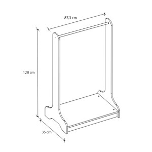 meg-GP041-0100,1-3 ΕΠΙΠΛΟ ΕΙΣΟΔΟΥ BELGUM MEGAPAP ΧΡΩΜΑ PINE OAK 87,3X35X128ΕΚ.