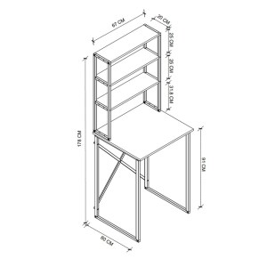 meg-GP041-0105,1-3 ΕΠΙΠΛΟ ΠΛΥΝΤΗΡΙΟΥ BOBBY MEGAPAP ΧΡΩΜΑ PINE OAK 67X60X178ΕΚ.