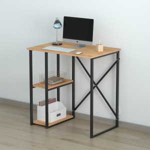 meg-GP041-0108,1-0 ΓΡΑΦΕΙΟ ΕΡΓΑΣΙΑΣ VERNO MEGAPAP ΧΡΩΜΑ PINE OAK 90X59,8X92,8ΕΚ.