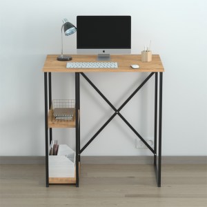 meg-GP041-0108,1-1 ΓΡΑΦΕΙΟ ΕΡΓΑΣΙΑΣ VERNO MEGAPAP ΧΡΩΜΑ PINE OAK 90X59,8X92,8ΕΚ.