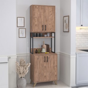 meg-GP041-0115,1-0 ΕΠΙΠΛΟ ΚΟΥΖΙΝΑΣ SEDEF MEGAPAP ΧΡΩΜΑ PINE OAK 61X40X202,1ΕΚ.