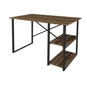 meg-GP041-0120,2-4 ΓΡΑΦΕΙΟ ΕΡΓΑΣΙΑΣ ODEON MEGAPAP ΧΡΩΜΑ RUSTIC ΚΑΠΝΙΣΤΗ ΚΑΡΥΔΙΑ 120X59,8X73,8ΕΚ.