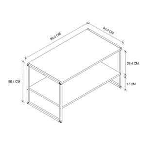 meg-GP041-0123,1-5 ΤΡΑΠΕΖΑΚΙ ΣΑΛΟΝΙΟΥ GIZA MEGAPAP ΧΡΩΜΑ RUSTIC ΚΑΡΥΔΙ 90,2X50,3X50,4ΕΚ.