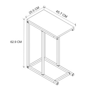 meg-GP041-0124,1-2 ΤΡΑΠΕΖΑΚΙ ΒΟΗΘΗΤΙΚΟ AGIRO MEGAPAP ΧΡΩΜΑ RUSTIC ΚΑΡΥΔΙ 45,7X25,5X62,9ΕΚ.