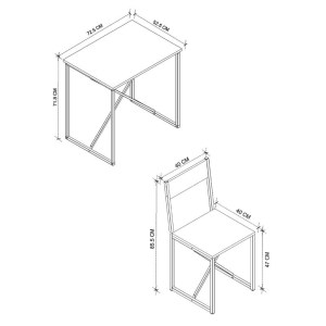 meg-GP041-0127,1-4 ΤΡΑΠΕΖΑΡΙΑ MAYSA MEGAPAP ΣΕΤ 3 ΤΜΧ ΧΡΩΜΑ PINE OAK 72,5X52,5X71,8ΕΚ.