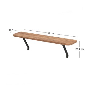 meg-GP041-0135,1-4 ΡΑΦΙΕΡΑ ΤΟΙΧΟΥ BARCA MEGAPAP ΧΡΩΜΑ PINE OAK 91X17,5X20,4ΕΚ.