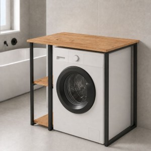 meg-GP041-0138,1-0 ΕΠΙΠΛΟ ΠΛΥΝΤΗΡΙΟΥ VERNO MEGAPAP ΧΡΩΜΑ PINE OAK 90X59,8X92,8ΕΚ.
