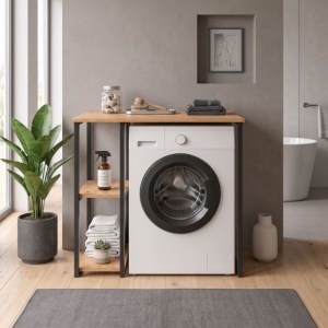 meg-GP041-0138,1-1 ΕΠΙΠΛΟ ΠΛΥΝΤΗΡΙΟΥ VERNO MEGAPAP ΧΡΩΜΑ PINE OAK 90X59,8X92,8ΕΚ.
