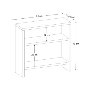 meg-GP042-0095,2-3 ΤΡΑΠΕΖΑΚΙ ΒΟΗΘΗΤΙΚΟ SILVANUS MEGAPAP ΧΡΩΜΑ SAPPHIRE OAK 51X17,5X49ΕΚ.