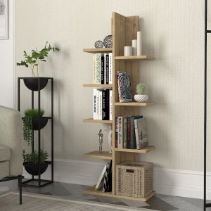 meg-GP042-0102,2-0 ΒΙΒΛΙΟΘΗΚΗ TREE MEGAPAP ΧΡΩΜΑ SAPPHIRE OAK 45X21,4X121,8ΕΚ.