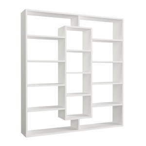 meg-GP042-0104,1-4 ΒΙΒΛΙΟΘΗΚΗ AMPLE MEGAPAP ΧΡΩΜΑ ΛΕΥΚΟ 125X22X135,7ΕΚ.