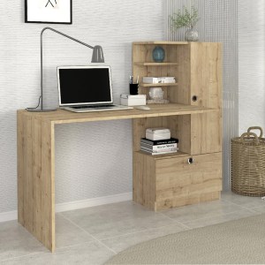meg-GP042-0111,4-0 ΓΡΑΦΕΙΟ ΕΡΓΑΣΙΑΣ MERINO MEGAPAP ΧΡΩΜΑ SAPPHIRE OAK 149,5X61,8X120ΕΚ.